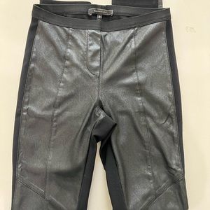 *SOLD* BCBG XS faux leather & stretch fabric Leggings